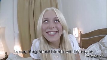 Young Blonde recorded while getting a Cock at Home